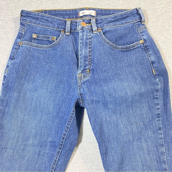 Dickies Curvy Straight Leg Jeans Women's 6 Blue Mid Rise Stretch Casual Denim - Picture 3 of 16